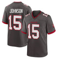 Choea TB.Buccaneers #15 Tez Johnson Player Pewter Alternate Home Game Stitched Jerseys
