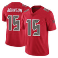 Choea TB.Buccaneers #15 Tez Johnson Player Red Limited Color Rush Home Game Stitched Jerseys
