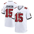 Choea TB.Buccaneers #15 Tez Johnson Player White Home Game Stitched Jerseys