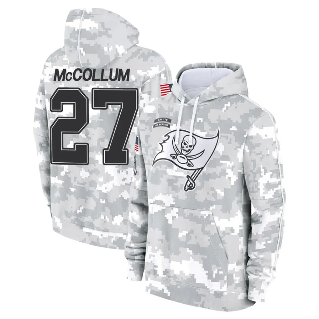 Choea TB.Buccaneers #27 Zyon McCollum Player Arctic Camo Limited Salute to Service Pullover Hoodies Game Stitched Jerseys