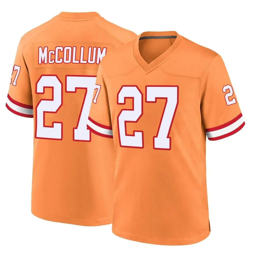 Choea TB.Buccaneers #27 Zyon McCollum Player Orange Throwback Home Game Stitched Jerseys