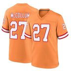 Choea TB.Buccaneers #27 Zyon McCollum Player Orange Throwback Home Game Stitched Jerseys