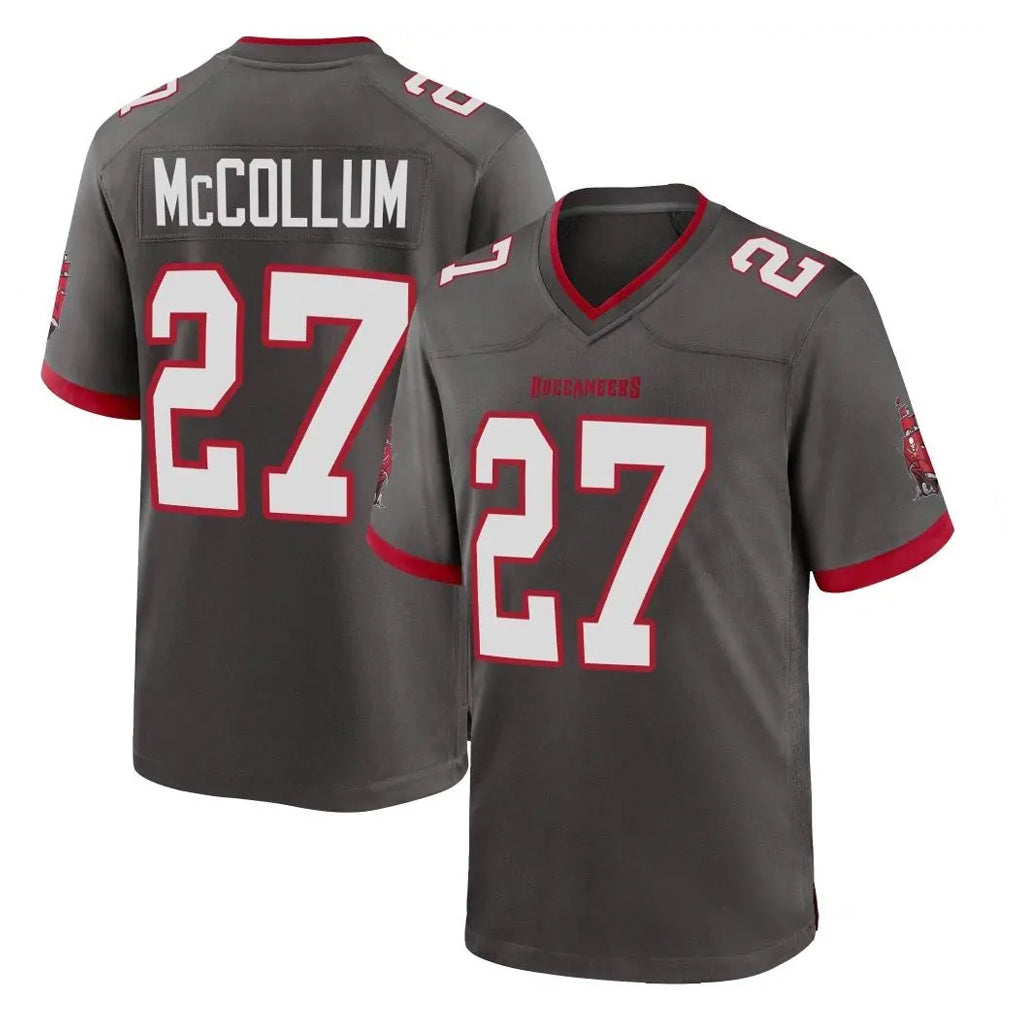 Choea TB.Buccaneers #27 Zyon McCollum Player Pewter Alternate Home Game Stitched Jerseys