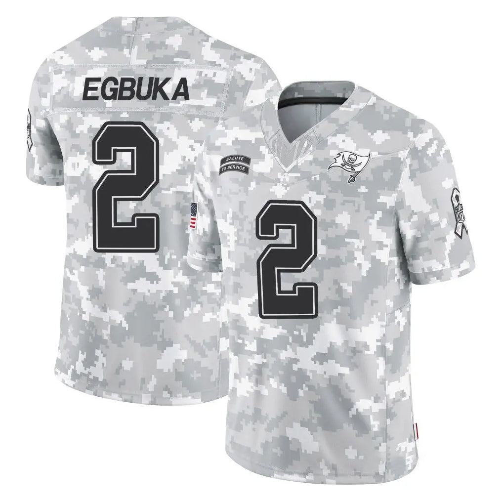 Choea TB.Buccaneers #2 Emeka Egbuka Player Arctic Camo Limited Salute To Service Home Game Stitched Jerseys