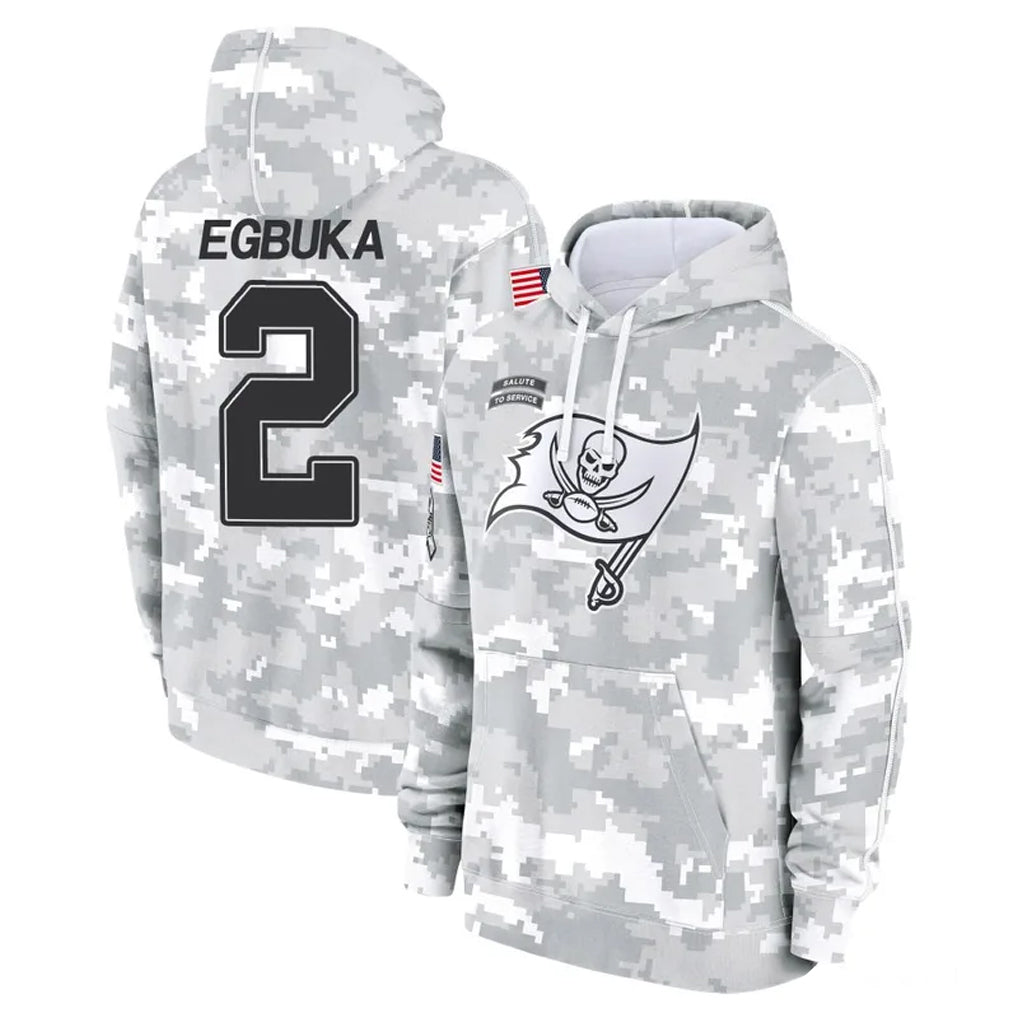 Choea TB.Buccaneers #2 Emeka Egbuka Player Arctic Camo Limited Salute to Service Pullover Hoodies Game Stitched Jerseys