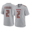 Choea TB.Buccaneers #2 Emeka Egbuka Player Gray Atmosphere Fashion Home Game Stitched Jerseys