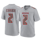 Choea TB.Buccaneers #2 Emeka Egbuka Player Gray Atmosphere Fashion Home Game Stitched Jerseys