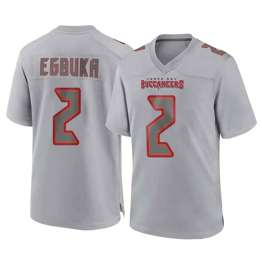 Choea TB.Buccaneers #2 Emeka Egbuka Player Gray Atmosphere Fashion Home Game Stitched Jerseys