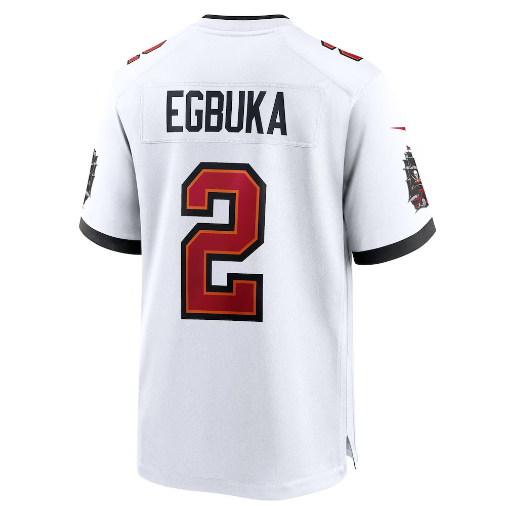 Choea TB.Buccaneers #2 Emeka Egbuka Player White Home Game Stitched Jerseys
