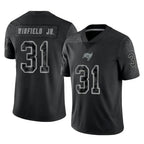Choea TB.Buccaneers #31 Antoine Winfield Jr. Player Black Reflective Limited Home Game Stitched Jerseys
