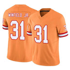 Choea TB.Buccaneers #31 Antoine Winfield Jr. Player Orange Limited Vapor F.U.S.E. Home Game Stitched Jerseys