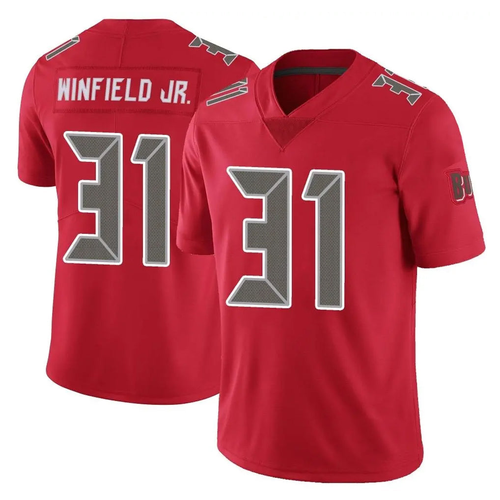 Choea TB.Buccaneers #31 Antoine Winfield Jr. Player Red Limited Color Rush Home Game Stitched Jerseys