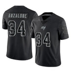 Choea TB.Buccaneers #34 Alex Anzalone Player Black Reflective Limited Home Game Stitched Jerseys