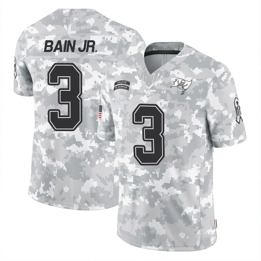 Choea TB.Buccaneers #3 Rueben Bain Jr. Player Arctic Camo Limited Salute To Service Home Game Stitched Jerseys