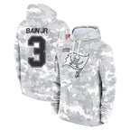 Choea TB.Buccaneers #3 Rueben Bain Jr. Player Arctic Camo Limited Salute to Service Pullover Hoodies Game Stitched Jerseys