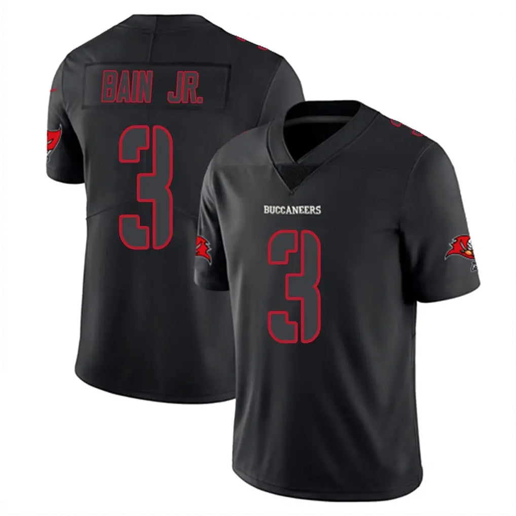Choea TB.Buccaneers #3 Rueben Bain Jr. Player Black Impact Limited Home Game Stitched Jerseys