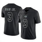 Choea TB.Buccaneers #3 Rueben Bain Jr. Player Black Reflective Limited Home Game Stitched Jerseys