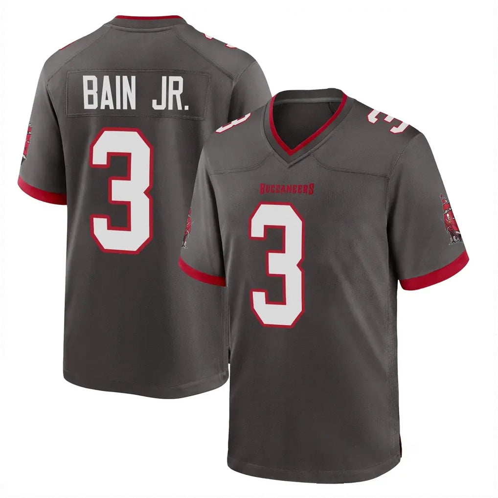 Choea TB.Buccaneers #3 Rueben Bain Jr. Player Pewter Alternate Home Game Stitched Jerseys