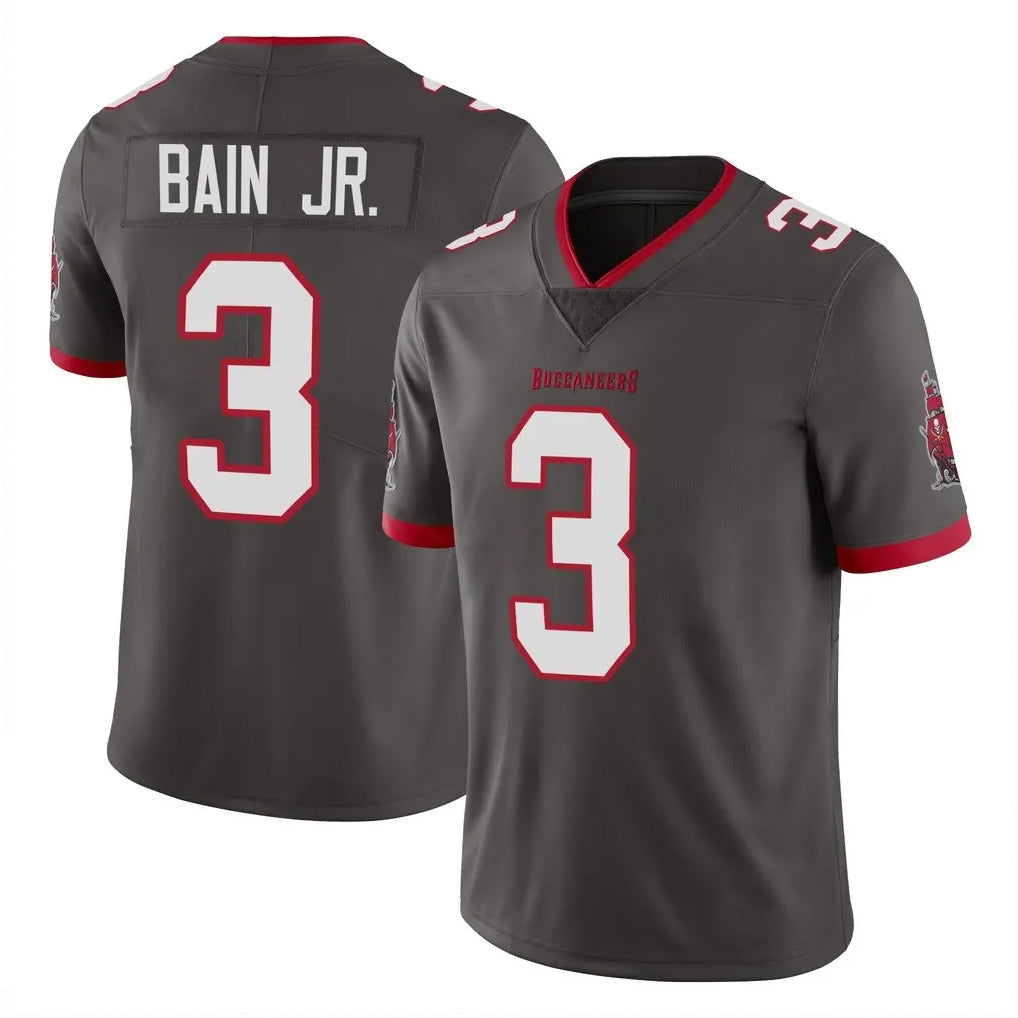 Choea TB.Buccaneers #3 Rueben Bain Jr. Player Pewter Limited Alternate Vapor Home Game Stitched Jerseys
