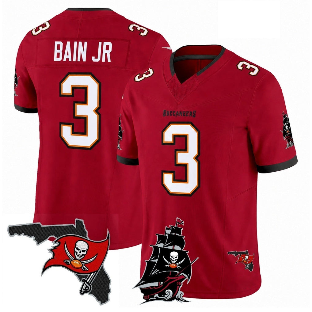 Choea TB.Buccaneers #3 Rueben Bain Jr. Player Red Limited 2026 Season Vapor F.U.S.E. Home Game Stitched Jerseys