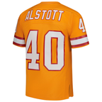 Choea TB.Buccaneers #40 Mike Alstott Mitchell & Ness Orange Legacy Replica Stitched Puhic Jersey
