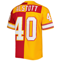 Choea TB.Buccaneers #40 Mike Alstott Mitchell & Ness OrangeRed 1996 Split Legacy Replica Stitched Puhic Jersey