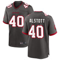 Choea TB.Buccaneers #40 Mike Alstott Player Pewter Game Stitched Jerseys