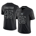 Choea TB.Buccaneers #45 Josiah Trotter Player Black Reflective Limited Home Game Stitched Jerseys