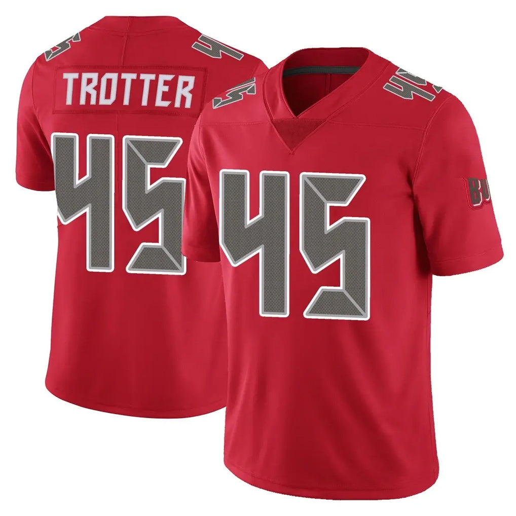 Choea TB.Buccaneers #45 Josiah Trotter Player Red Limited Color Rush Home Game Stitched Jerseys