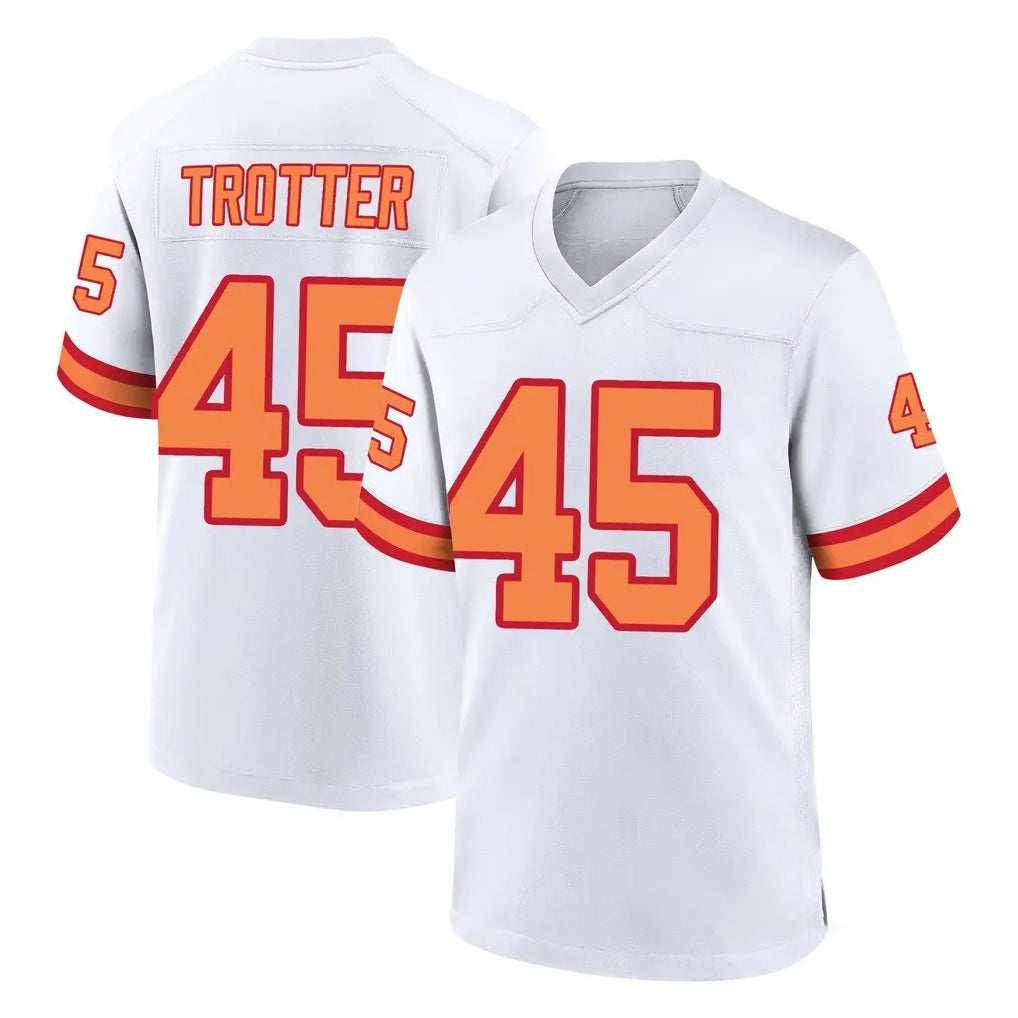 Choea TB.Buccaneers #45 Josiah Trotter Player White '76 Home Game Stitched Jerseys