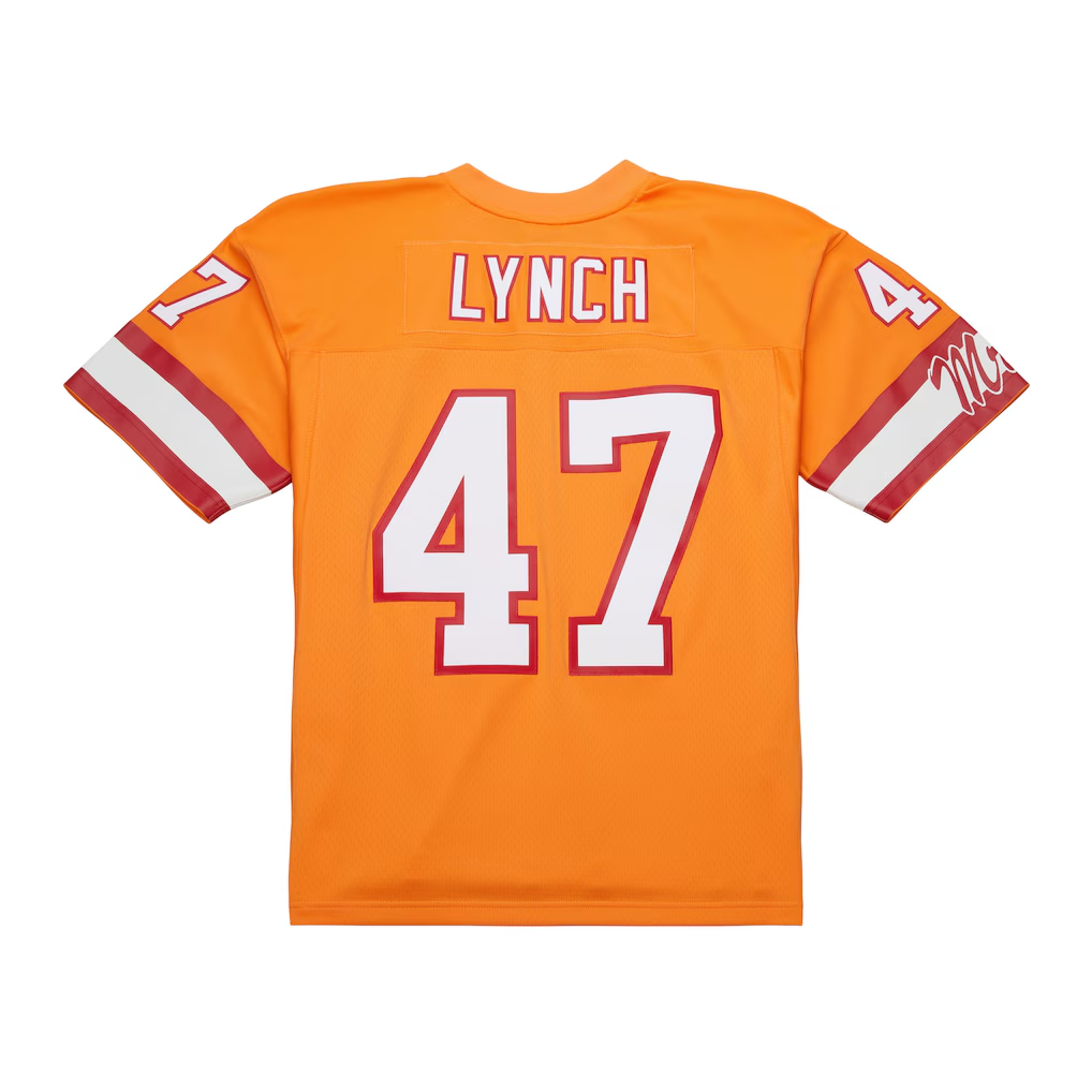 Choea TB.Buccaneers #47 John Lynch Mitchell & Ness Orange 1993 Legacy Replica Stitched Puhic Jersey