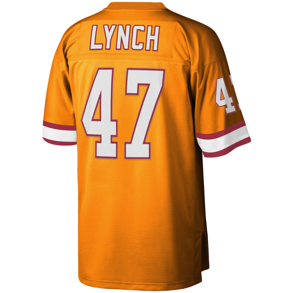 Choea TB.Buccaneers #47 John Lynch Mitchell & Ness Orange Big & Tall 1995 Legacy Retired Player Jersey