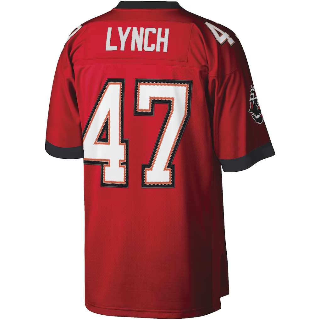 Choea TB.Buccaneers #47 John Lynch Mitchell & Ness Red Legacy Replica Jersey