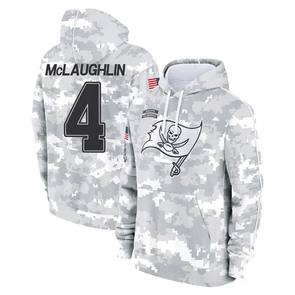 Choea TB.Buccaneers #4 Chase McLaughlin Player Arctic Camo Limited Salute to Service Pullover Hoodies Game Stitched Jerseys