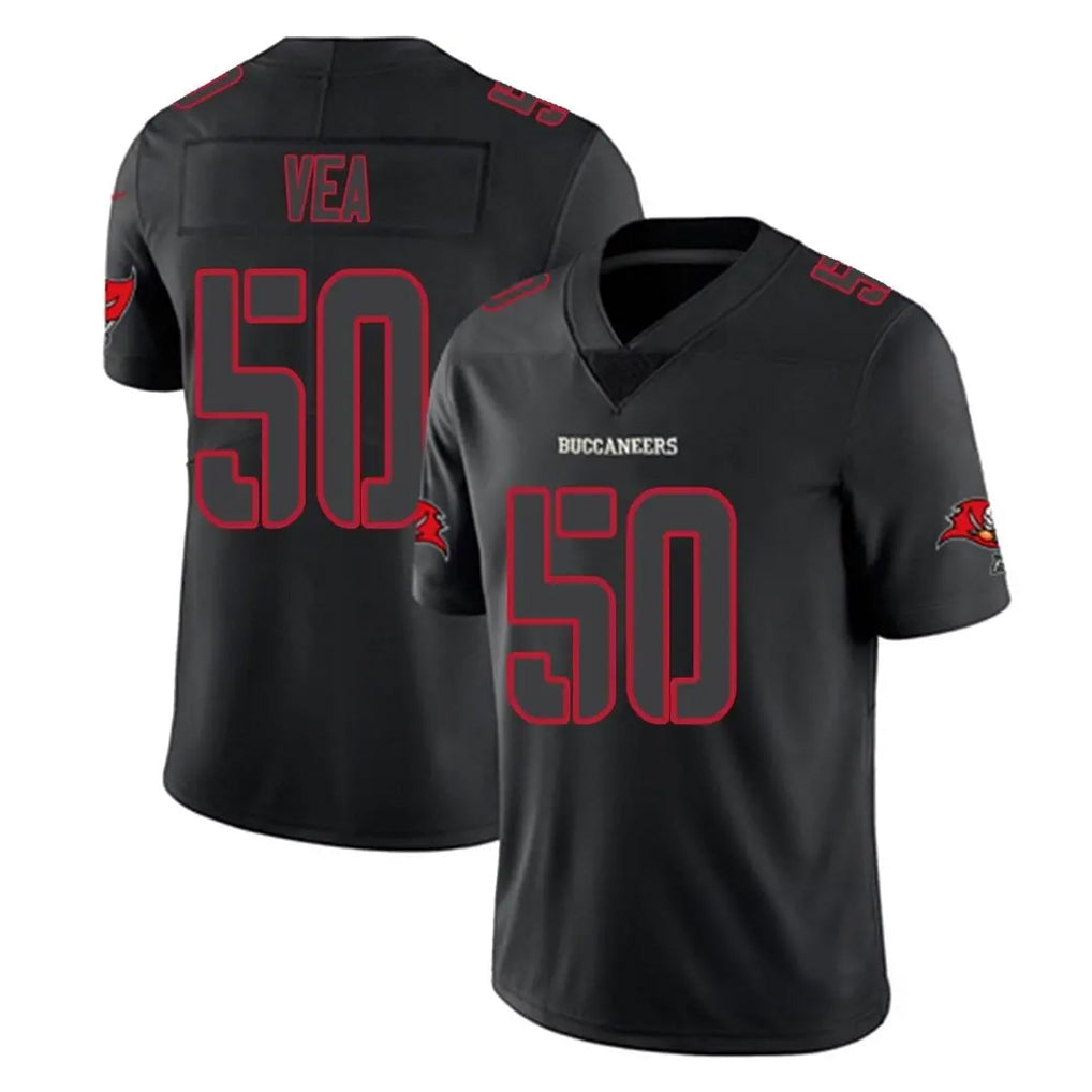 Choea TB.Buccaneers #50 Vita Vea Player Black Impact Limited Home Game Stitched Jerseys