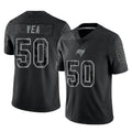 Choea TB.Buccaneers #50 Vita Vea Player Black Reflective Limited Home Game Stitched Jerseys