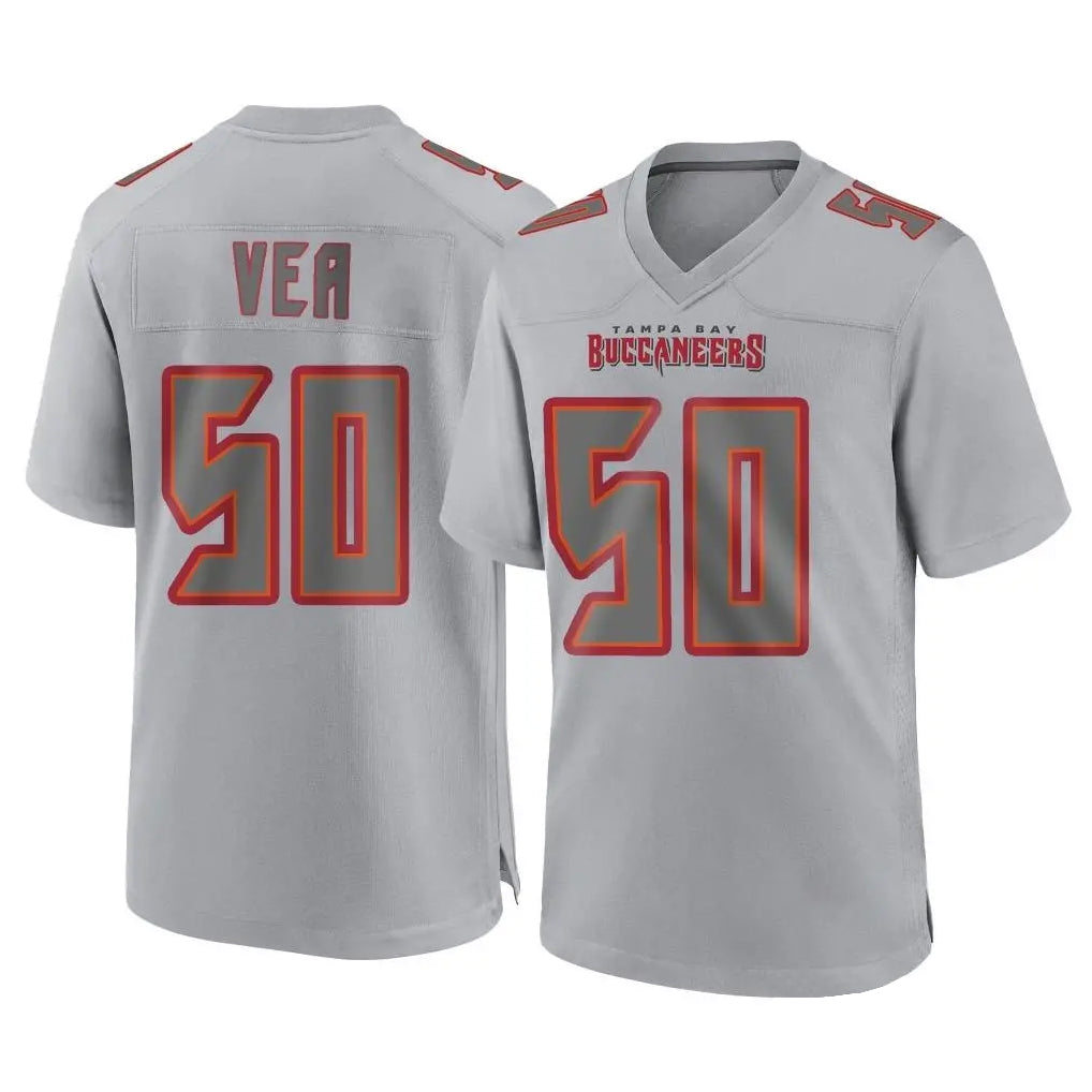Choea TB.Buccaneers #50 Vita Vea Player Gray Atmosphere Fashion Home Game Stitched Jerseys