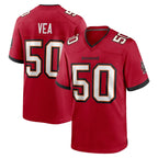 Choea TB.Buccaneers #50 Vita Vea Player Red Home Game Stitched Jerseys