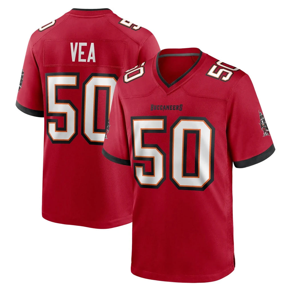 Choea TB.Buccaneers #50 Vita Vea Player Red Home Game Stitched Jerseys