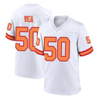 Choea TB.Buccaneers #50 Vita Vea Player White '76 Home Game Stitched Jerseys