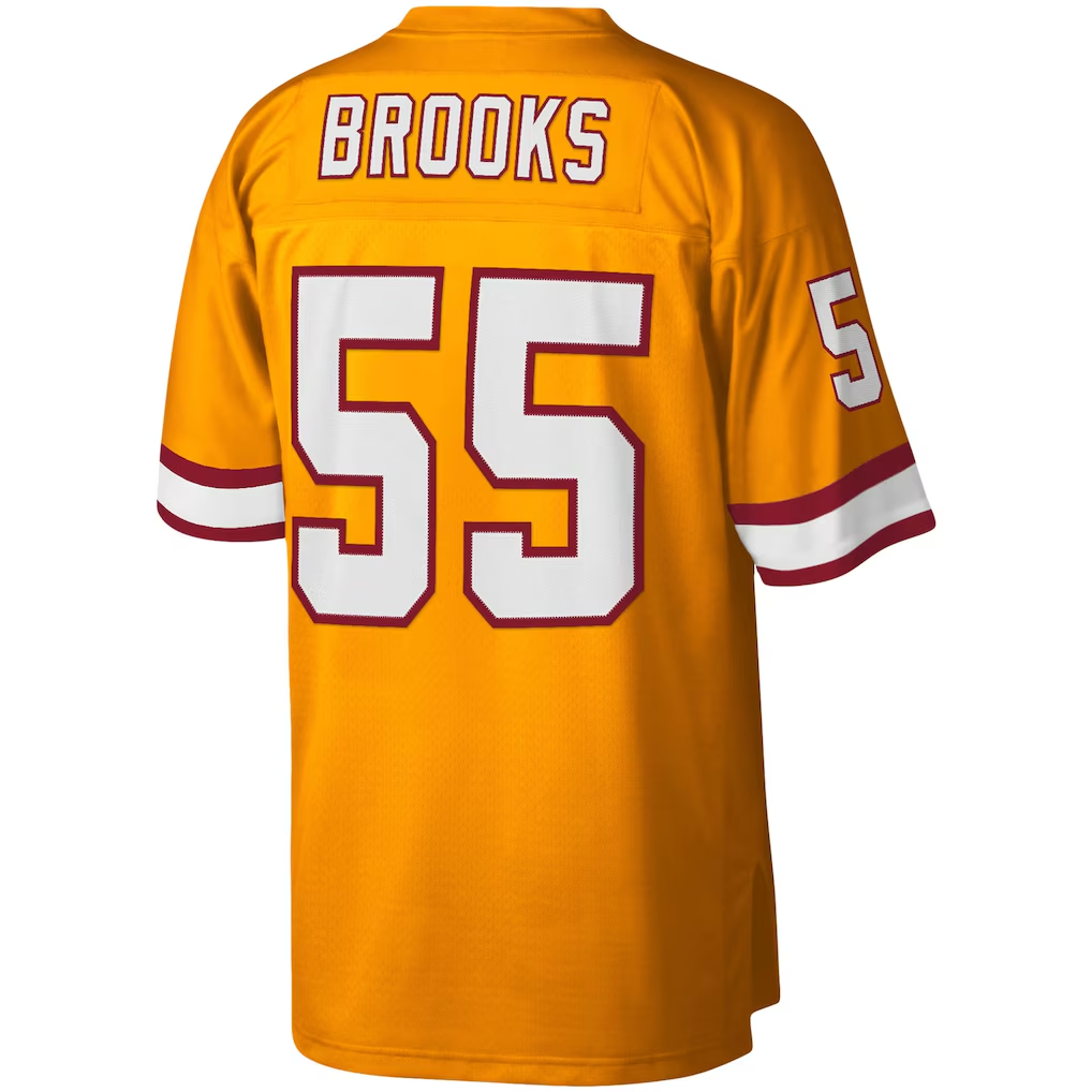 Choea TB.Buccaneers #55 Derrick Brooks Mitchell & Ness Orange Big & Tall 1995 Legacy Retired Player Jersey