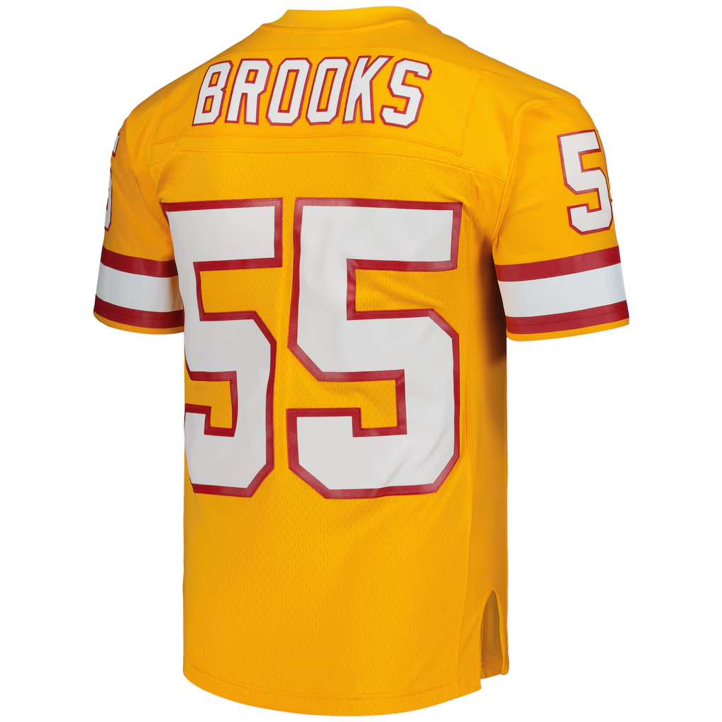 Choea TB.Buccaneers #55 Derrick Brooks Mitchell & Ness Orange Legacy Replica Stitched Puhic Jersey