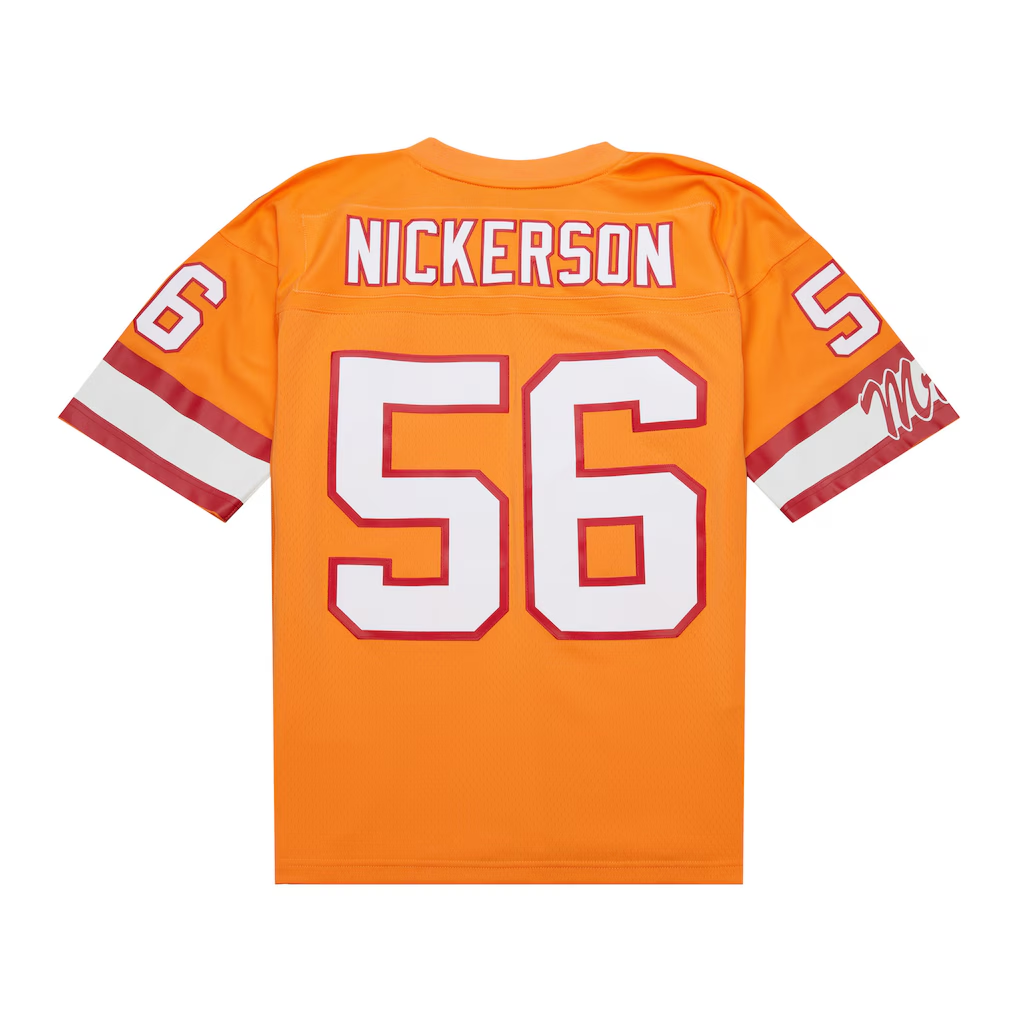 Choea TB.Buccaneers #56 Hardy Nickerson Mitchell & Ness Orange 1993 Legacy Replica Stitched Puhic Jersey