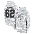 Choea TB.Buccaneers #62 Graham Barton Player Arctic Camo Limited Salute to Service Pullover Hoodies Game Stitched Jerseys