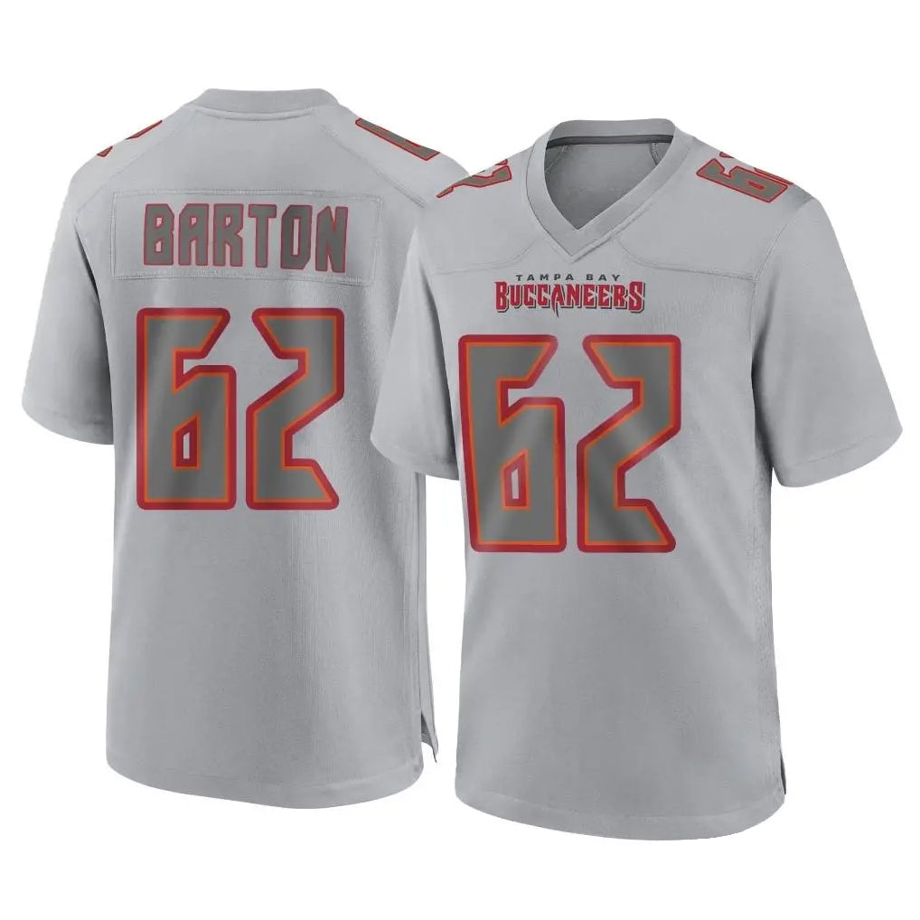 Choea TB.Buccaneers #62 Graham Barton Player Gray Atmosphere Fashion Home Game Stitched Jerseys