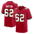 Choea TB.Buccaneers #62 Graham Barton Player Red Home Game Stitched Jerseys