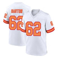 Choea TB.Buccaneers #62 Graham Barton Player White '76 Home Game Stitched Jerseys