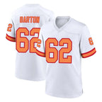 Choea TB.Buccaneers #62 Graham Barton Player White '76 Home Game Stitched Jerseys