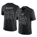 Choea TB.Buccaneers #69 Cody Mauch Player Black Reflective Limited Home Game Stitched Jerseys