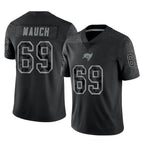 Choea TB.Buccaneers #69 Cody Mauch Player Black Reflective Limited Home Game Stitched Jerseys
